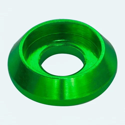 Vista 16 de [60PCS] Arandelas de avellanado M3 Color Negro, Aleación de aluminio anodizado, Juntas de arandelas de cabeza Cuña de Copa para Tornillo