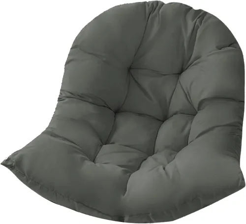 Vista 5 de Cojín para silla de hamaca y columpio, cojín de asiento con forma de canasta colgante, cojines suaves para respaldo de silla en forma de huevo