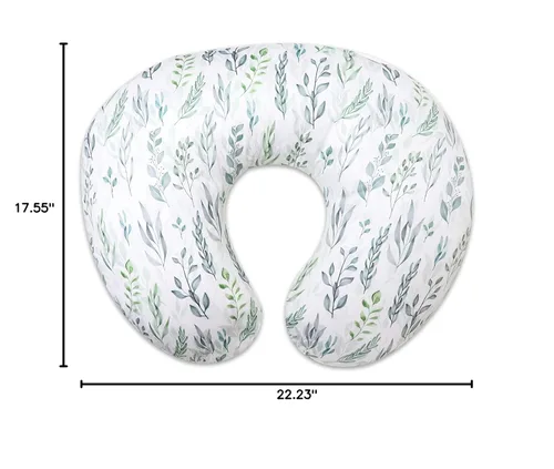 Vista 8 de Funda de almohada de lactancia elástica extraíble para almohadas de lactancia, funda ultra suave y cómoda para bebés niñas y niños, hoja verde