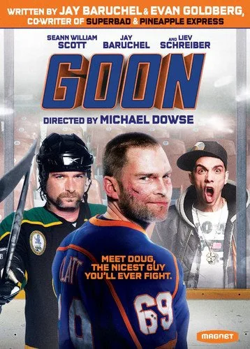 Vista 3 de Hockey DVD Double Feature Goon and Goon Last Of The Enforcers Includes Slap Shot Glossy Print Art Card