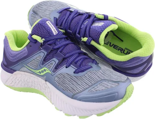 Vista 4 de Saucony Tenis de correr S10415-2 para mujer, NieblaPúrpuraMenta