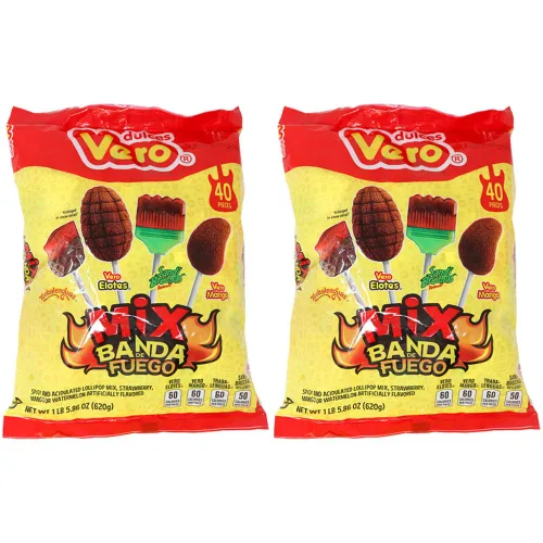 Vero Mix Banda De Fuego Pack de 2 Trabalenguas, Vero Elotes, Sandi Brochas, Vero Mango
