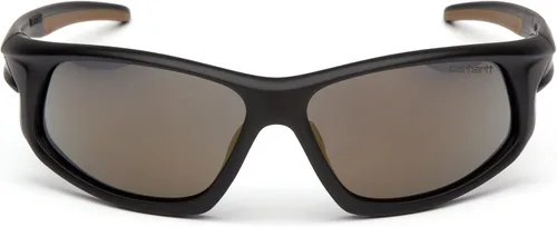 Vista 2 de Carhartt Ironside Safety Glasses, Retail Clamshell Packaging, Black/Tan Frame, Sandstone Bronze Anti-Fog Lens