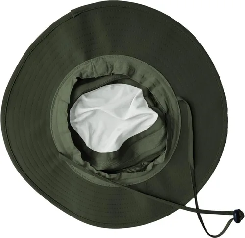 Vista 6 de Sombreros de sol para hombres y mujeres, sombrero de pesca UPF 50+ transpirable de ala ancha de verano con protección UV