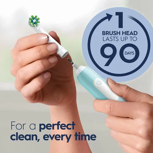 Vista 5 de Oral-B Pro 1000 CrossAction - Cepillo de dientes eléctrico, Verde