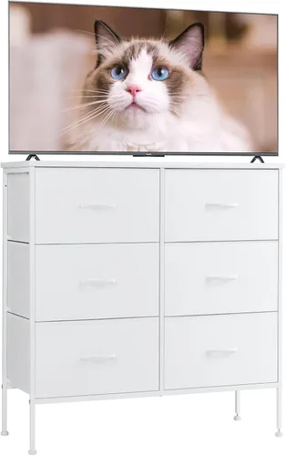 Vista 21 de Sweetcrispy Cómoda, Cómoda Alta para Dormitorio, Organizador de Cómoda con Cajones de Almacenamiento con 10 Cajones, Cómoda con Compartimento