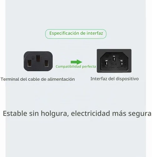 Vista 4 de Cable de alimentación de repuesto para proyector, compatible con EPSON BenQ, Canon, Optoma, NEC, Infoc, LG, Hitachi, Dell, Sony, Acer, Eiki