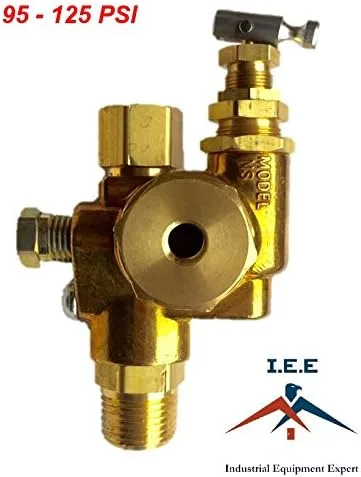 Vista 4 de Combo de válvula de retención del descargador piloto del compresor de aire 95-125 PSI