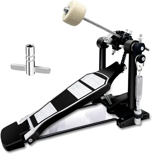 Pedal de Bombo, Pedal de Bombo Doble con Montaje de Doble Cadena de Transmisión, Hardware de Percusión para Pie, Pedales de Kit de Bombo, Pedal de