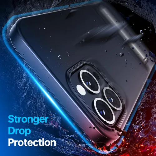 Vista 5 de Facbiny Funda magnética de silicona diseñada para iPhone 13 Pro Max con soporte, compatible con Magsafe Soporte de tres vías Funda protectora