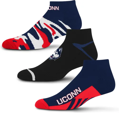 Vista 16 de For Bare Feet Paquete de 3 calcetines tobilleros unisex para adultos de la NCAA Camo Boom