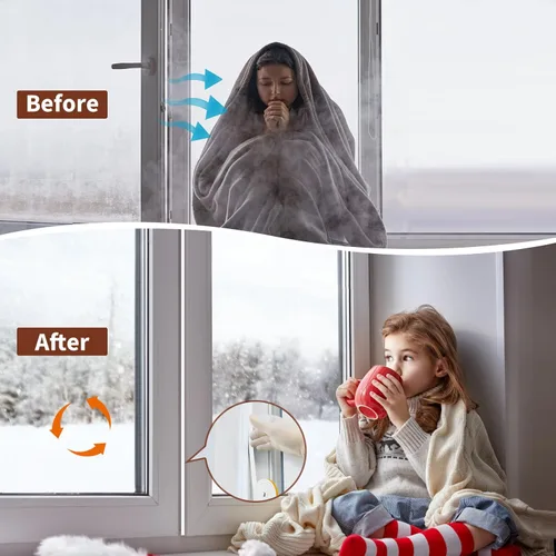 Vista 7 de Yotache Cintas de Sellado de Espuma Blanca 1" X 1/8", Espuma de Celda Cerrada de Alta Densidad Burletes para Aislamiento de Puertas y Ventanas