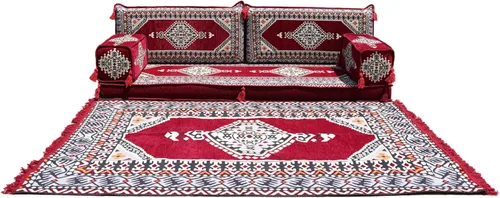 Vista 32 de arabicsofa Sofá de piso árabe Jalsa - Sofá tradicional hecho a mano para sala de estar