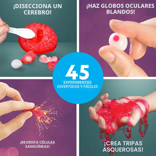 Vista 2 de NATIONAL GEOGRAPHIC - Laboratorio de ciencia asquerosa: 15 experimentos científicos asquerosos para niños, disecciona un cerebro, revienta glóbulos