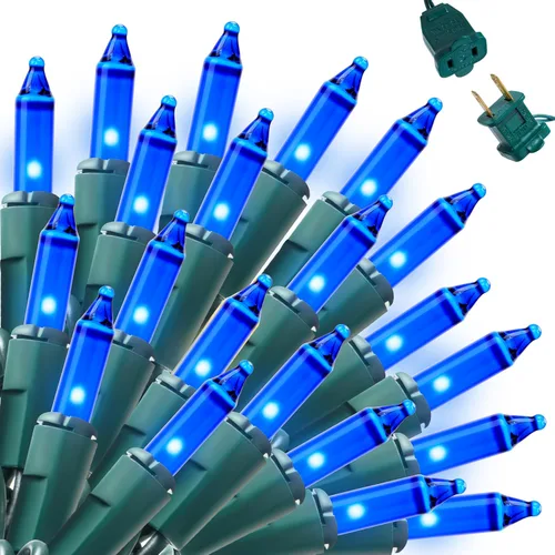 Vista 11 de Joiedomi Tira de luces de Navidad multicolor, 200 (2 x 100) de 42.6 pies, luces de árbol de hadas de Navidad enchufables para interiores