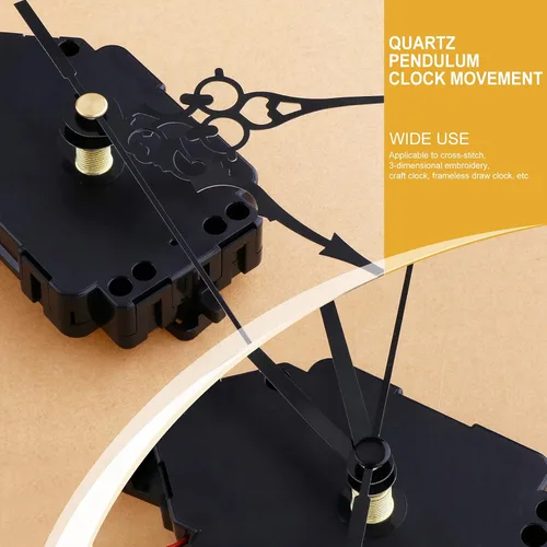 Vista 4 de Gazechimp Reloj de péndulo de cuarzo con mecanismo de caja de música, accesorio de kit de bricolaje