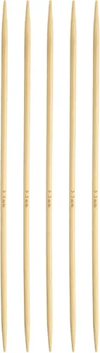 Vista 36 de HARFINGTON 5 piezas de agujas de tejer de bambú de doble punta tamaño US 0 (2 mm) carbonizadas de 7.9 pulgadas (20 cm) rectas para tejer creativa