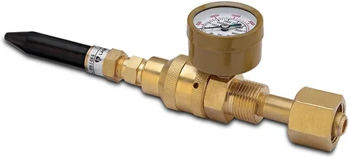 Vista 3 de Válvula de llenado de regulador de tanque de helio para globos con medidor