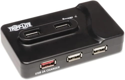 Vista 15 de Eaton Tripp Lite U360-004-SLIM Hub USB 3.0 portátil delgado de 4 puertos con cable integrado