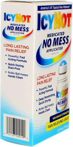 Vista 2 de Icy Hot Aplicador medicado sin desorden Max-Strength 2.5 onzas (2.5 fl oz) (paquete de 6)