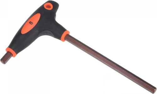 Vista 12 de uxcell Llave inglesa de doble extremo con manija en T de llave hexagonal de 0.079 in, acero métrico S2