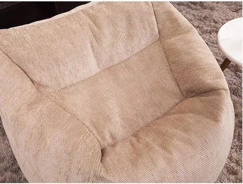 Vista 6 de na Lazy Sofas Cover Sillas sin relleno, tumbona de tela de lino, puf puff sofá, tatami sala de estar