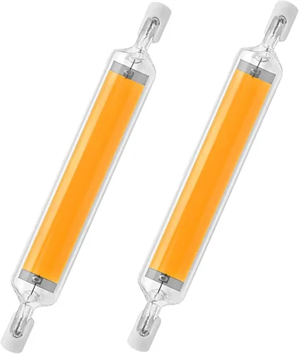 Bombillas LED R7S, bombillas R7s de doble extremo de 3.071 in, 120 V T3 R7s Base T3 LED de repuesto para bombillas halógenas de 100 W, bombillas R7s