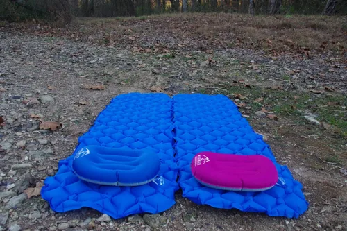 Vista 6 de wisemen Outdoors - Almohada inflable ultraligera para viajes, campamento, mochileros. Compresible. (1 paquete) (paquete de 1)