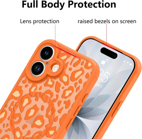 Vista 153 de KANGHAR - Funda compatible con iPhone 11, diseño de leopardo negro, textura de neumático antideslizante, a prueba de golpes, funda protectora