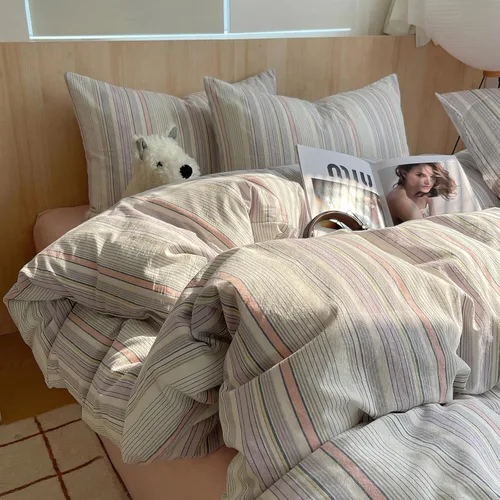 Vista 11 de Funda de Edredón de Fresa para Niña Tamaño Twin, Juego de Ropa de Cama de Fresa Linda, Funda de Edredón de Algodón Suave Kawaii con 2 Fundas