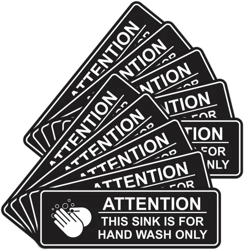 Vista 28 de Atención estándar: este fregadero es solo para lavar a mano (Negro) - Pequeño (paquete de 1)