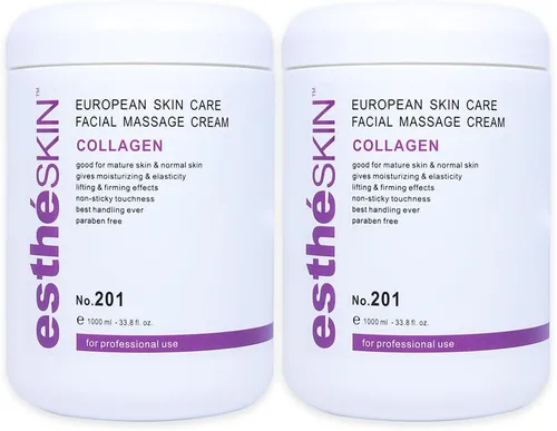 Vista 4 de Crema de masaje facial de colágeno para el cuidado europeo de la piel, 33.8 onzas líquidas / 33.8 fl oz