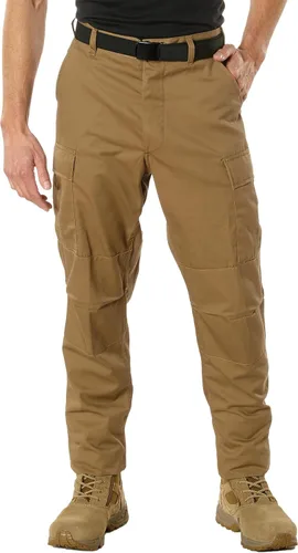Vista 5 de Rothco Pantalones tácticos BDU con cremallera de ajuste relajado - Uniforme de trabajo EDC de senderismo de carga