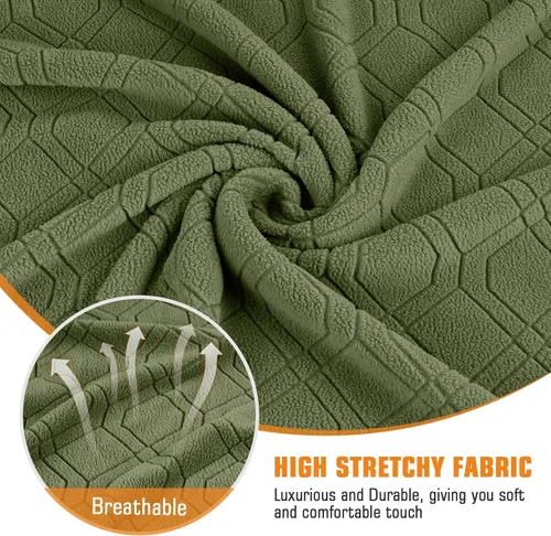 Vista 2 de VANSOFY Funda para silla reclinable, 3 piezas elásticas para silla reclinable, funda suave para silla reclinable, protector de muebles para perros