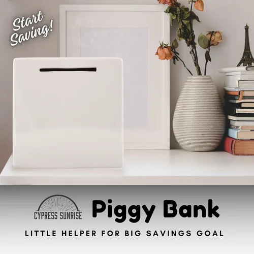 Vista 6 de Hucha de cerámica para adultos, debe romperse para sacar el dinero