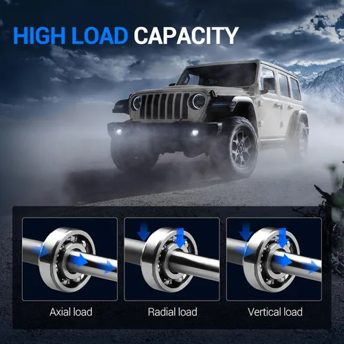 Vista 8 de Autoround 515003 (4x4) Cojinete de rueda delantera y reemplazo del conjunto de cubo para Ford Explorer, Ranger, Mercury Mountaineer, Mazda B3000