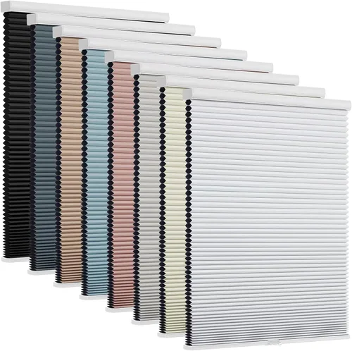 Vista 5 de Changshade Persianas celulares opacas de tamaño personalizado, sin cables, con el diámetro de panales de 1.5 pulgadas, para oficina, sala de estar