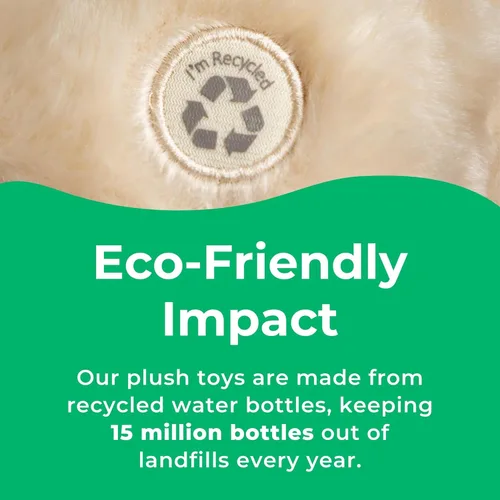 Vista 5 de The Petting Zoo Marioneta de peluche de mano de mantarraya gris, regalos para niños, animales títeres, marionetas interactivas de mantarraya