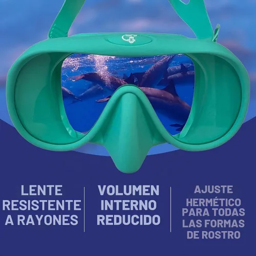 Vista 4 de Spartacus Frameless Dive Mask, Ultra-Clear Low-Iron Glass