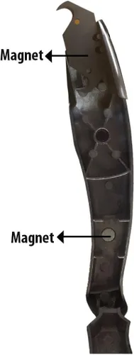 Vista 5 de Zeluga 19-101 Cuchillo de vinilo de seguridad con doble imán y 2 muescas