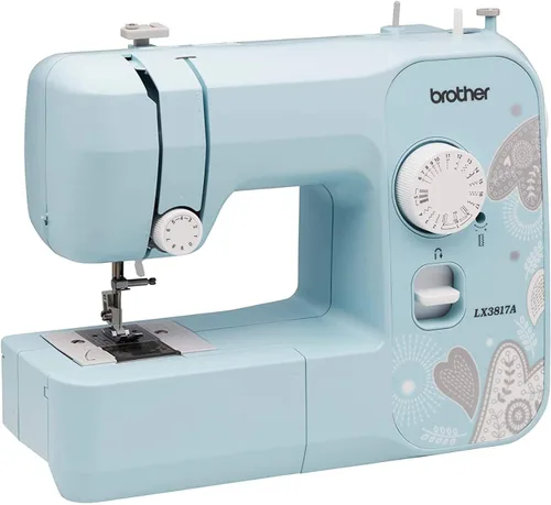 Vista 4 de Brother RLX3817A Máquina de coser de 17 puntadas (azul) con bobinas de 36 piezas e hilos de coser (renovado) (2 artículos)