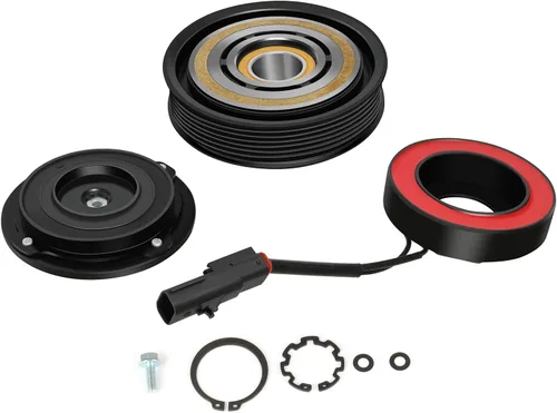 Vista 20 de SCITOO Embrague del compresor de CA para 2000-2006 apto para Audi TT para Volkswagen para Jetta 1.8L CO 1233JC All-in-One AC Compressor Clutch Kit