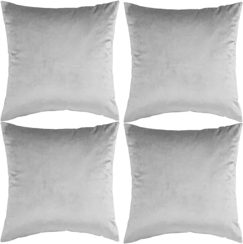 Vista 22 de GIGIZAZA Fundas de almohada decorativas de terciopelo champán, fundas de almohada para sofá (20 x 20 pulgadas, 4 unidades, champán)