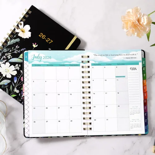 Vista 7 de Planner 2026-2027 - Weekly & Monthly Planner, Academic Planner 2026-2027 BLACK-67