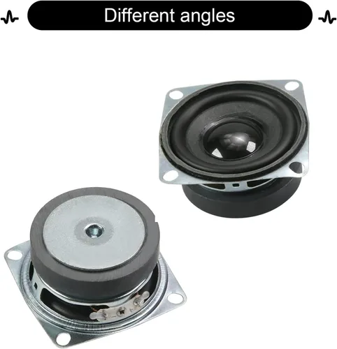Vista 7 de Fielect 2 unids DIY altavoz magnético 3W 4 Ohm altavoz de audio de rango completo altavoz estéreo Woofer reemplazo para Arduino, 2.047 in de diámetro