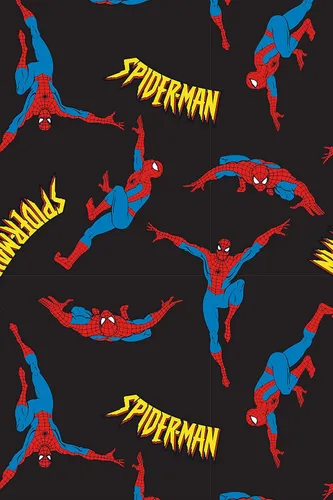 Vista 3 de Marvel Comics - Pantalones de pijama para hombre con estampado clásico de Spiderman, Negro