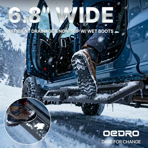 Vista 5 de OEDRO Estribos aptos para Chevy Colorado 15-26 y GMC Canyon Crew Cab