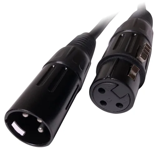 Vista 3 de EMB Audio - Cable de altavoz blindado profesional XLR macho a hembra para uso con DJ, hogar, micrófono, instrumento y altavoz