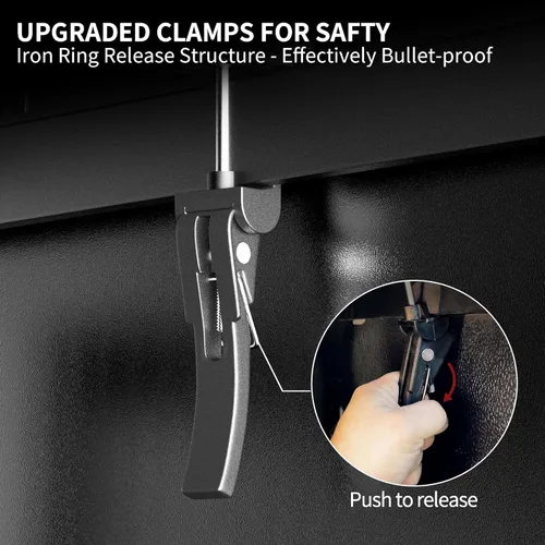 Vista 4 de oEdRo - Funda plegable tres veces suave para cama de camioneta, compatible con Jeep Gladiator 2020-2026, Fleetside, cama de 5 pies