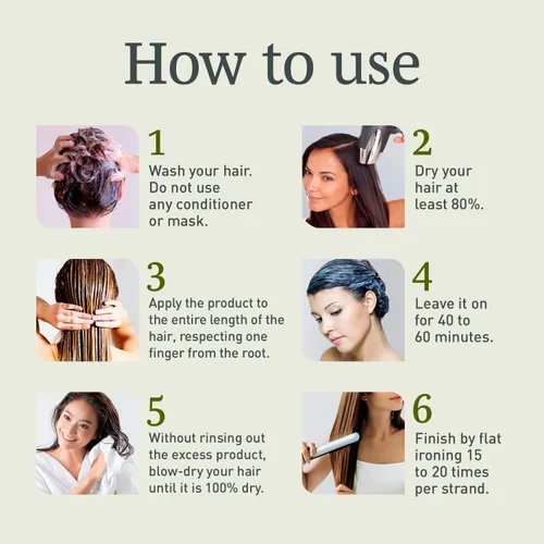 Vista 7 de Tratamiento de Botox de Proteína Bio para el Cabello - Alisado Libre de Formaldehído, Queratina Anti-Frizz con Queratina Orgánica para Cabello